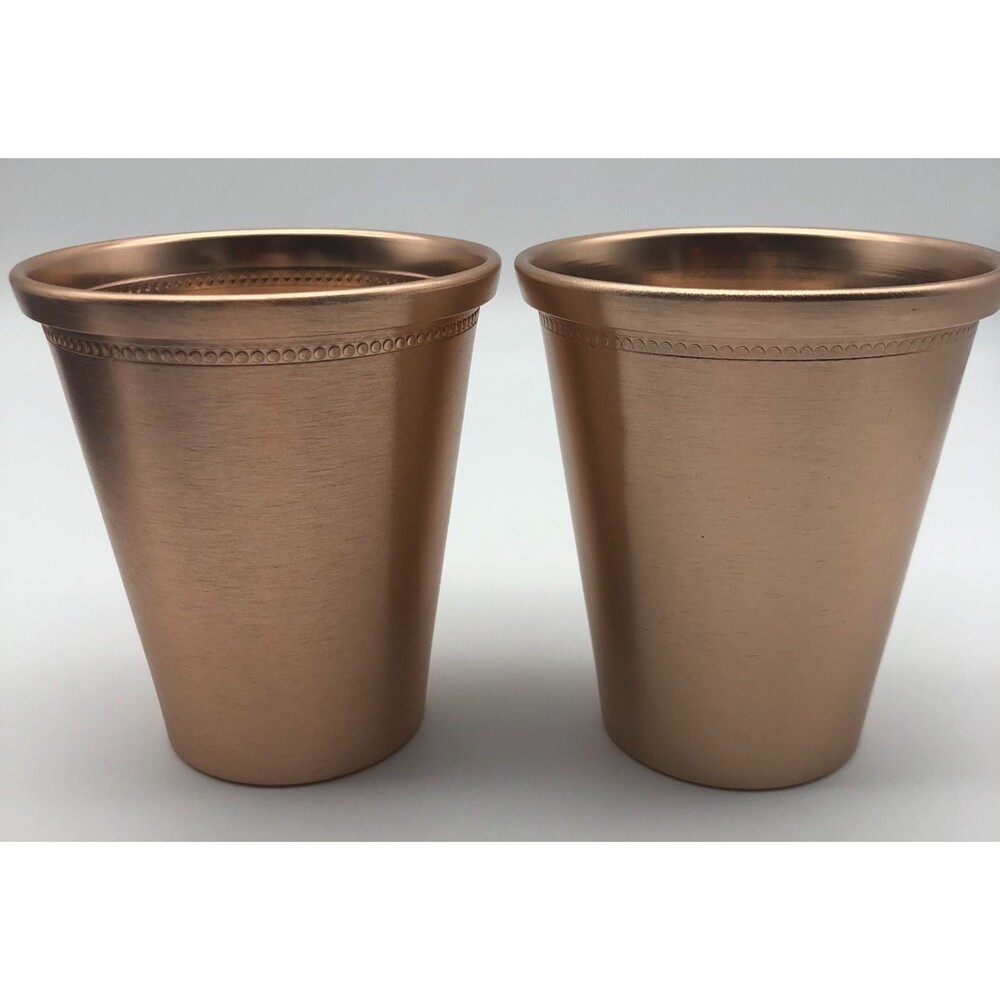 Woodford Reserve Mint Julep Copper Cup Set of 2 Kentucky Derby Bourbon - Picture 2 of 3